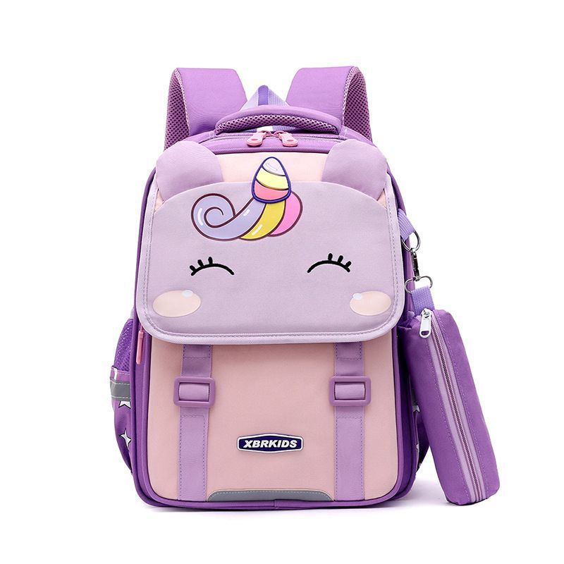 Natural fish new schoolbags for primary school students to reduce the burden of men and women for grades 2-5